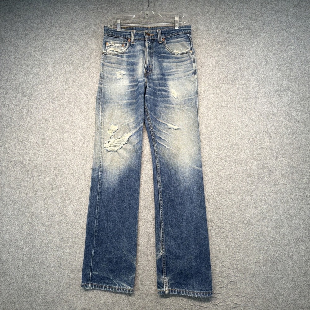 Vintage Levis 517 Jeans 30x34 (Fits 29x33) Made in USA Thrashed Insane Fade